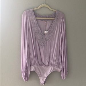 Free People lilac bodysuit